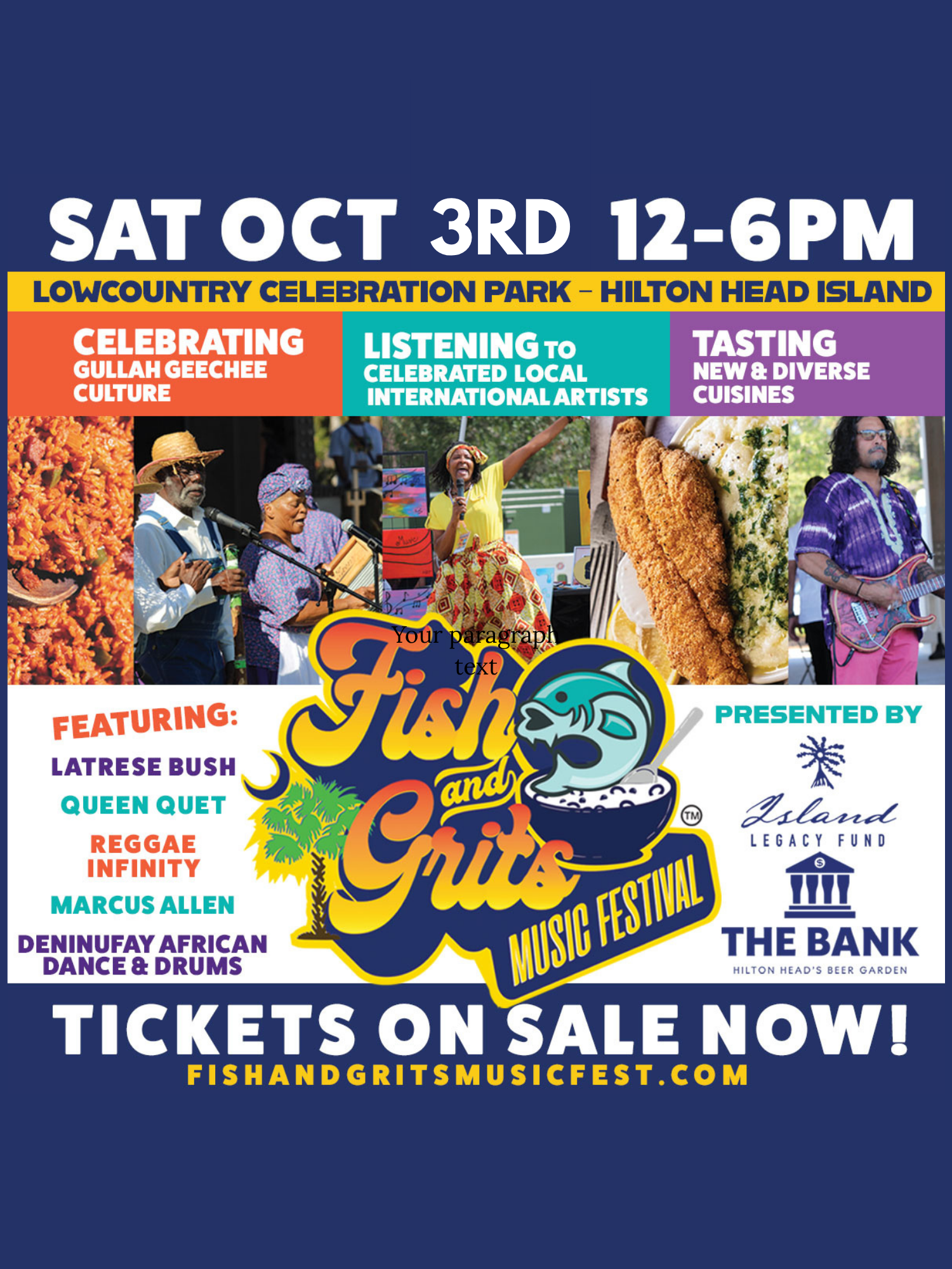 Fish & Grits Festival | Saturday, October 3, 2026