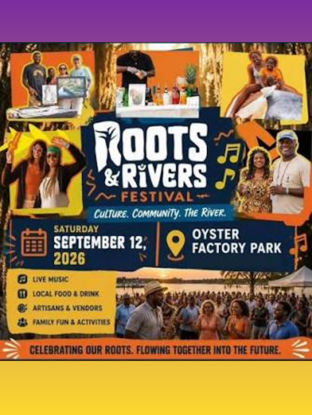 Roots & River Festival | Saturday, September, 12, 2026
